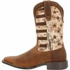 Durango Westward Saddlehorn Digi Camo Flag Western Boot, SADDLEHORN/DIGI CAMO FLAG, M, Size 10 DDB0397